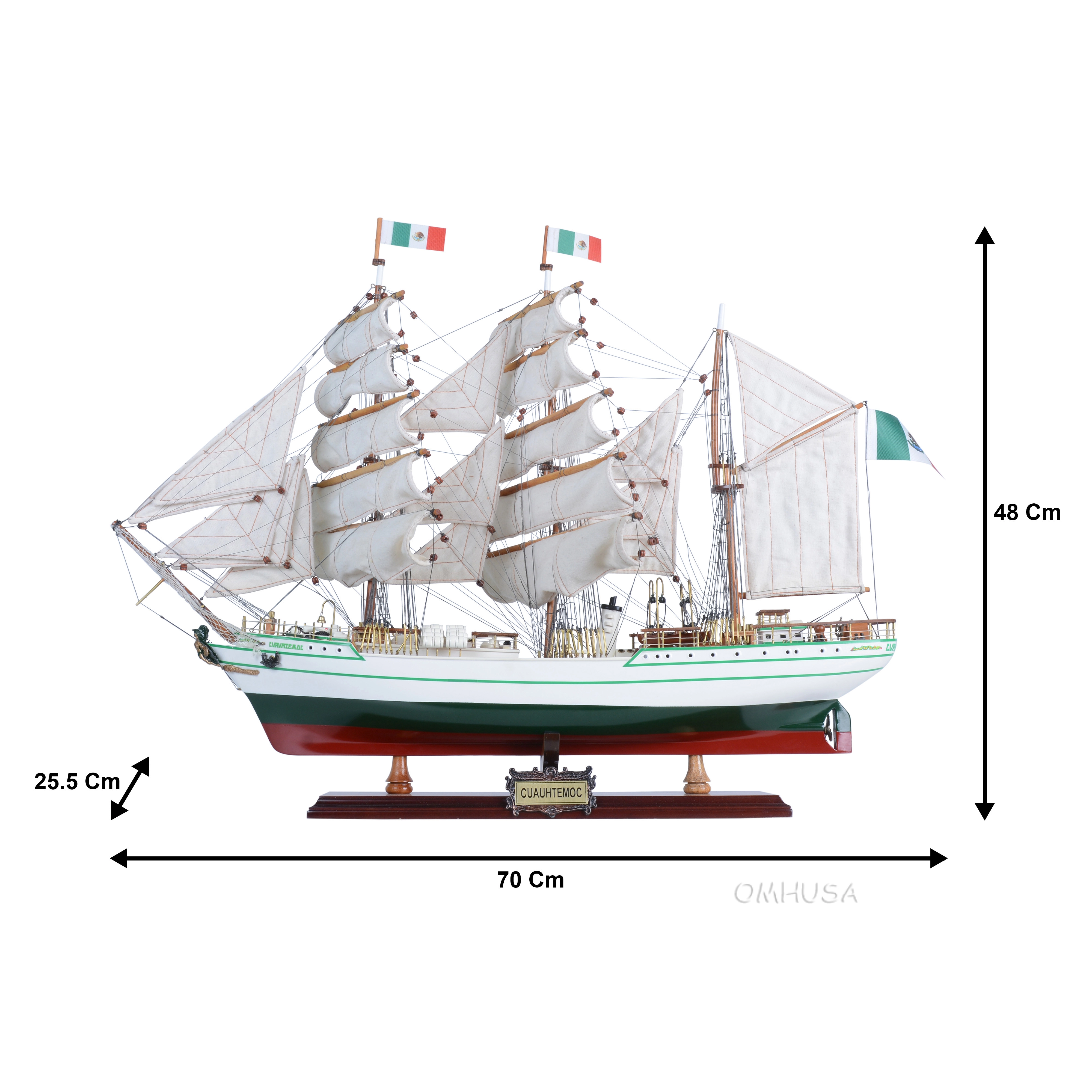 T390 Cuauhtemoc Medium (curved sails) 28 inches T390 Cuauhtemoc Medium L12.jpg